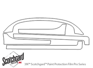 Dodge Neon 2004-2005 3M Clear Bra Door Cup Paint Protection Kit Diagram
