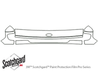 Ford E-250 1997-2002 3M Clear Bra Hood Paint Protection Kit Diagram