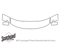 Ford Edge 2007-2010 3M Clear Bra Hood Paint Protection Kit Diagram