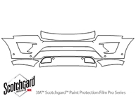 Ford Expedition 2018-2024 3M Clear Bra Bumper Paint Protection Kit Diagram