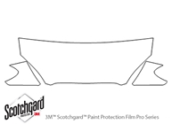 Ford Taurus 2004-2007 3M Clear Bra Hood Paint Protection Kit Diagram