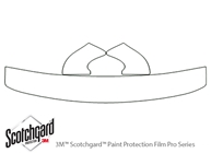 Ford Windstar 1998-1998 3M Clear Bra Hood Paint Protection Kit Diagram
