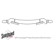 GMC Safari 1996-2002 3M Clear Bra Hood Paint Protection Kit Diagram