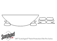 Honda CR-V 2012-2016 3M Clear Bra Hood Paint Protection Kit Diagram