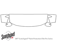 Honda Odyssey 2011-2013 3M Clear Bra Hood Paint Protection Kit Diagram