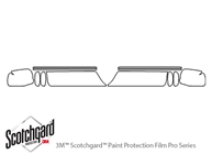 Honda Ridgeline 2013-2014 3M Clear Bra Door Cup Paint Protection Kit Diagram