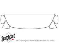 Hyundai Accent 2012-2017 3M Clear Bra Hood Paint Protection Kit Diagram