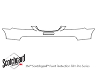 Hyundai Azera 2006-2010 3M Clear Bra Bumper Paint Protection Kit Diagram