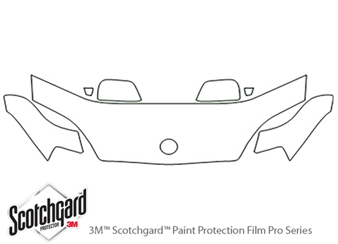 3M™ Hyundai Tiburon 2005-2006 Paint Protection Kit - Hood