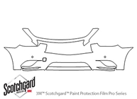 Infiniti JX35 2013-2013 3M Clear Bra Bumper Paint Protection Kit Diagram