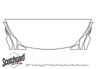 Infiniti QX50 2019-2024 3M Clear Bra Hood Paint Protection Kit Diagram
