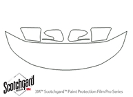 Kia Sorento 2011-2013 3M Clear Bra Hood Paint Protection Kit Diagram