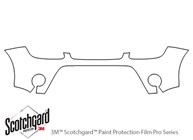 Kia Soul 2012-2013 3M Clear Bra Bumper Paint Protection Kit Diagram