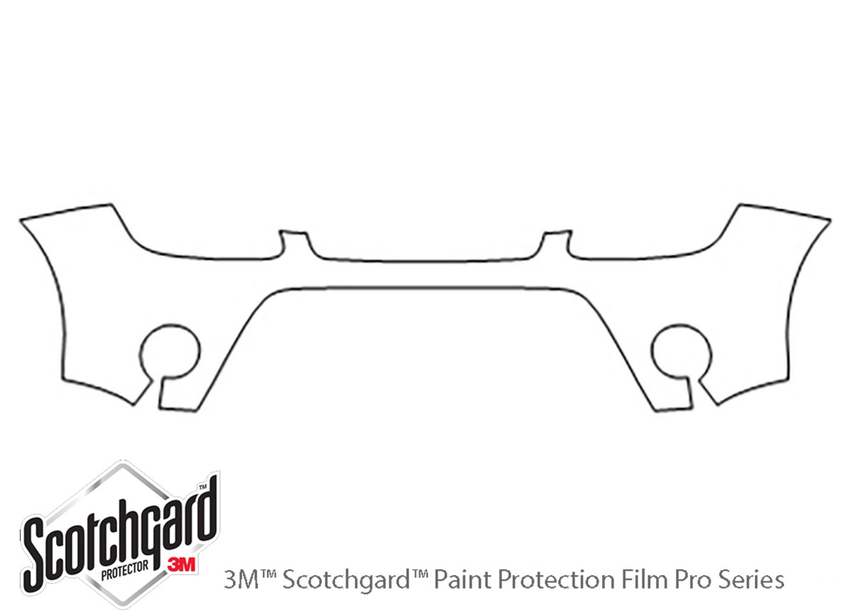 Kia Soul 2012-2013 3M Clear Bra Bumper Paint Protection Kit Diagram