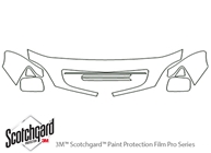 Lexus RX 1998-2003 3M Clear Bra Hood Paint Protection Kit Diagram