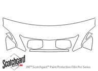 Lexus RX 2007-2009 3M Clear Bra Hood Paint Protection Kit Diagram