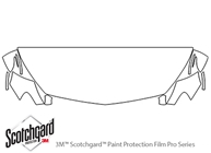 Mercedes-Benz SL-Class 2017-2023 3M Clear Bra Hood Paint Protection Kit Diagram