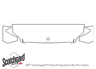 Mercedes-Benz Sprinter 2010-2012 3M Clear Bra Hood Paint Protection Kit Diagram
