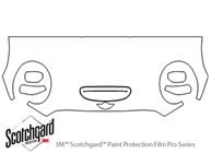 MINI Cooper 2016-2021 3M Clear Bra Hood Paint Protection Kit Diagram