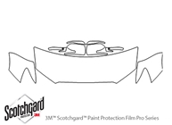 Mitsubishi Outlander Sport 2016-2019 3M Clear Bra Hood Paint Protection Kit Diagram