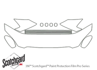 Nissan Altima 2005-2006 3M Clear Bra Hood Paint Protection Kit Diagram
