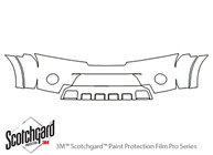 Nissan Armada 2008-2015 3M Clear Bra Bumper Paint Protection Kit Diagram