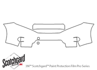 Nissan Quest 2011-2016 3M Clear Bra Bumper Paint Protection Kit Diagram