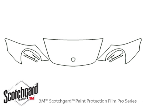 3M™ Porsche 911 2005-2008 Paint Protection Kit - Hood