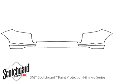 3M™ Porsche Cayenne 2015-2017 Paint Protection Kit - Rear Bumper