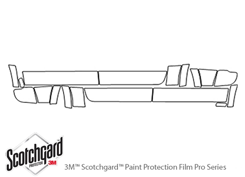 3M™ Ram 1500 2013-2018 Paint Protection Kit - Door Splash
