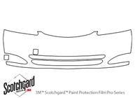 Toyota Camry 2002-2004 3M Clear Bra Bumper Paint Protection Kit Diagram