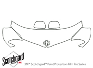 Toyota Sienna 2011-2017 3M Clear Bra Hood Paint Protection Kit Diagram