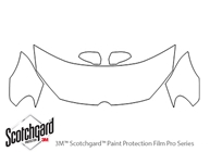 Volkswagen Golf 2010-2014 3M Clear Bra Hood Paint Protection Kit Diagram