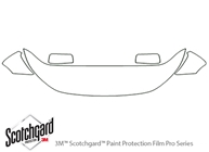 Volkswagen Routan 2009-2014 3M Clear Bra Hood Paint Protection Kit Diagram