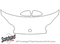smart Fortwo 2008-2015 3M Clear Bra Hood Paint Protection Kit Diagram