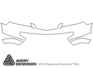 Acura MDX 2001-2003 Avery Dennison Clear Bra Bumper Paint Protection Kit Diagram