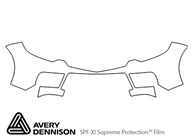 Acura RDX 2010-2012 Avery Dennison Clear Bra Bumper Paint Protection Kit Diagram