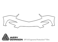 Acura RDX 2019-2024 Avery Dennison Clear Bra Bumper Paint Protection Kit Diagram