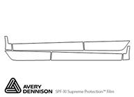 Audi A3 2017-2024 Avery Dennison Clear Bra Door Cup Paint Protection Kit Diagram