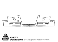 Audi A4 2005-2008 Avery Dennison Clear Bra Bumper Paint Protection Kit Diagram