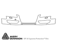 Audi A5 2008-2012 Avery Dennison Clear Bra Bumper Paint Protection Kit Diagram