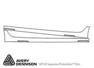 Audi A6 2016-2024 Avery Dennison Clear Bra Door Cup Paint Protection Kit Diagram