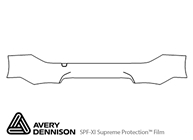 Audi A7 2019-2024 Avery Dennison Clear Bra Door Cup Paint Protection Kit Diagram