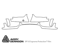 Audi A4 2013-2016 Avery Dennison Clear Bra Bumper Paint Protection Kit Diagram
