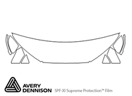 Audi Allroad 2017-2024 Avery Dennison Clear Bra Hood Paint Protection Kit Diagram