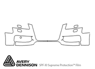 Audi S5 2008-2012 Avery Dennison Clear Bra Bumper Paint Protection Kit Diagram