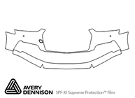 Audi S5 2018-2019 Avery Dennison Clear Bra Bumper Paint Protection Kit Diagram