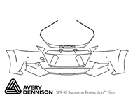 Audi TTS 2017-2018 Avery Dennison Clear Bra Bumper Paint Protection Kit Diagram