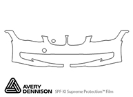 BMW 3-Series 2011-2013 Avery Dennison Clear Bra Bumper Paint Protection Kit Diagram