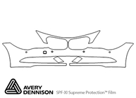 BMW 6-Series 2004-2005 Avery Dennison Clear Bra Bumper Paint Protection Kit Diagram